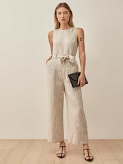 Petites Naomi Linen Jumpsuit