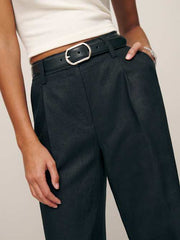 Alex Linen Mid Rise Short Pant