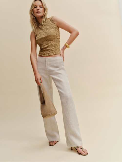 Vida Linen Low Rise Pant