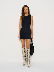 Citron Denim Mini Dress