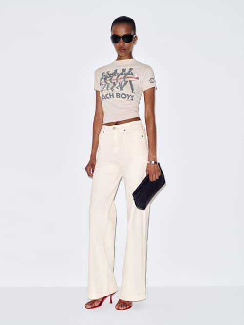 Bex Super Stretch High Rise Wide Leg Jeans