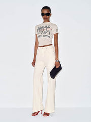 Bex Super Stretch High Rise Wide Leg Jeans