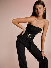 Collins Denim Top