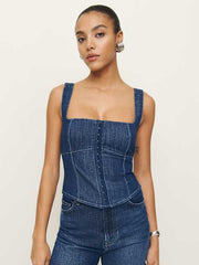 Tagliatelle Denim Top