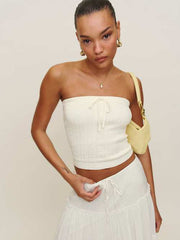Zazie Cotton Strapless Sweater