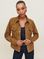 Veda Skylar Suede Shirt Jacket