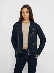 Senna Denim Moto Jacket