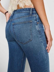 Elton Mid Rise Super Stretch Straight Jeans