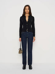 Florentina Cashmere Collared Cardigan