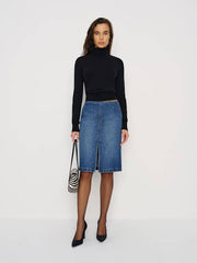 Misty Stretch Mid Rise Skirt