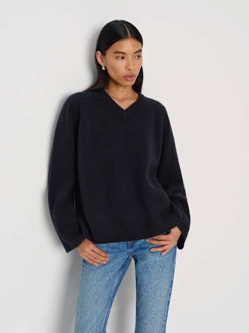 Beth Regenerative Wool V-Neck