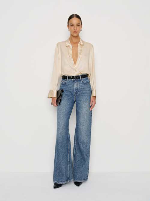 Cary High Rise Slouchy Wide Leg Short Jeans