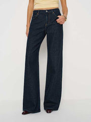 Cary Low Rise Slouchy Wide Leg Long Jeans