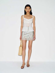 Carolina Silk Mini Skirt