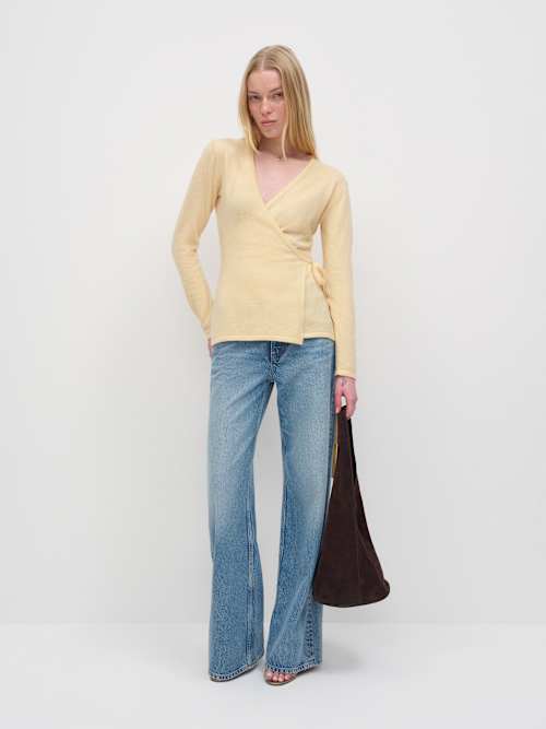 Miley Cashmere Wrap Sweater
