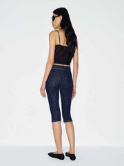 Zoee Stretch Mid Rise Capri Jeans