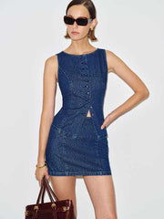 Lina Denim Two Piece