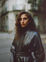 Veda Lennox Leather Oversized Bomber