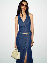 Susan Denim Two Piece