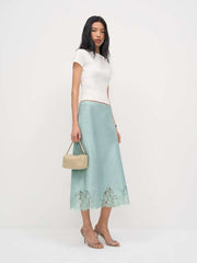 Petites Carolina Linen Skirt